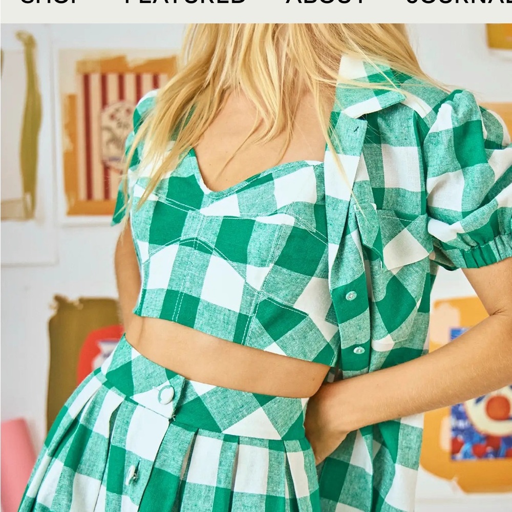 ISO HUNTER BELL BROOKIE TOP EMERALD PLAID ***DO NOT BUY***
